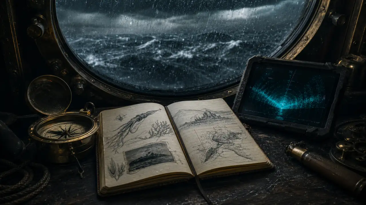 Read expedition logs describing planning, observation routines, risk management, field notes, and reflective marine research practice. Includes methods and r.