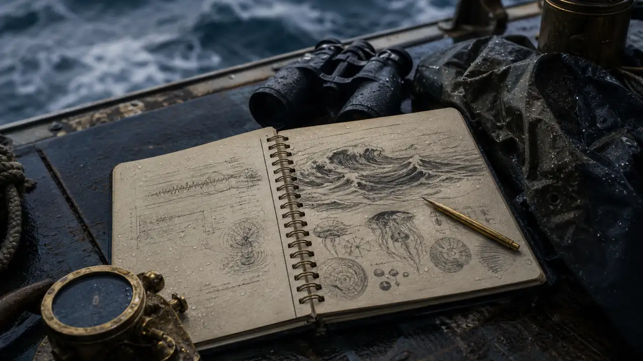Read marine field notes on careful observation, sample context, uncertainty, coastal conditions, and disciplined scientific documentation. Includes methods a.